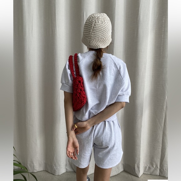 Stylenanda Raglan sleeve t shirt and shorts set - Picture 6 of 16